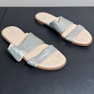 Cole Haan Anica Grand Os‎ Metallic Silver Slide Sandals Women's 8.5 B
